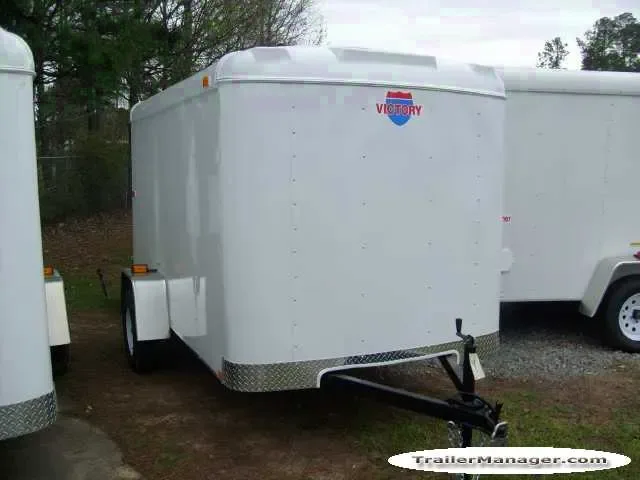 10ft Single Axle WHITE With Ramp
