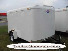 10ft Single Axle WHITE With Double Door