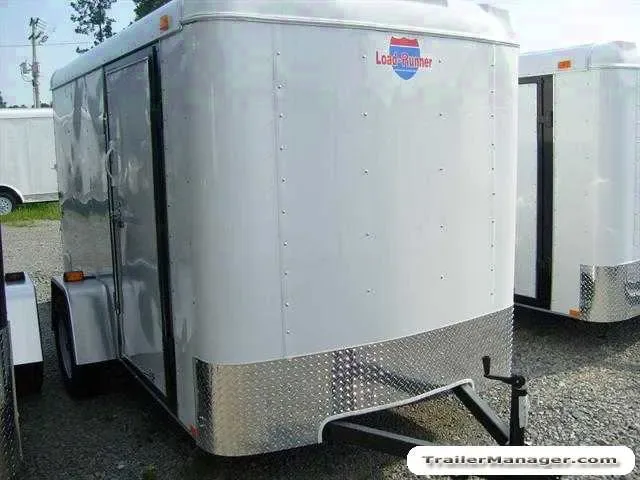 12FT Single Axle WHITE  With Ramp Other Rear Options Available