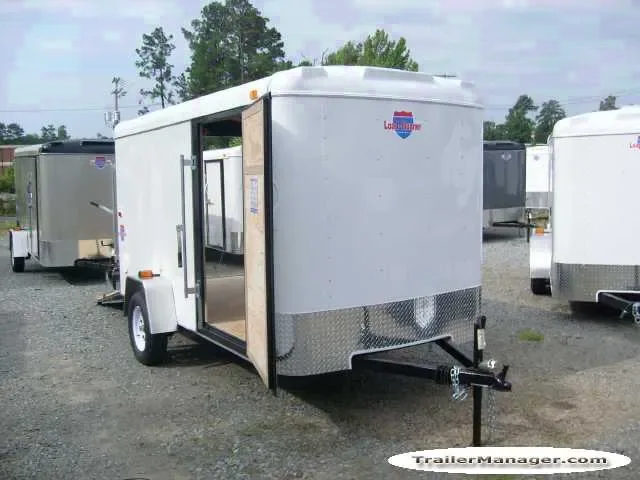 12ft  Single Axle WHITE With Ramp with Spare