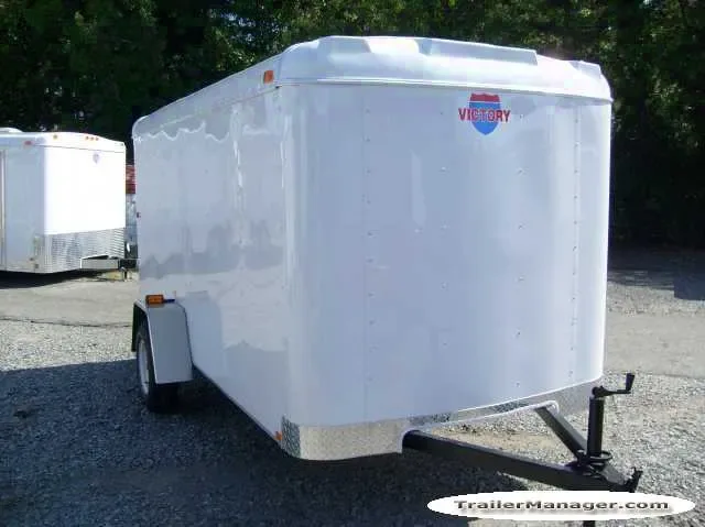 12ft Single Axle WHITE With Ramp