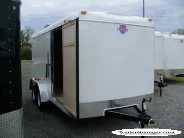 14FT  Tandem Axle WHITE With Ramp