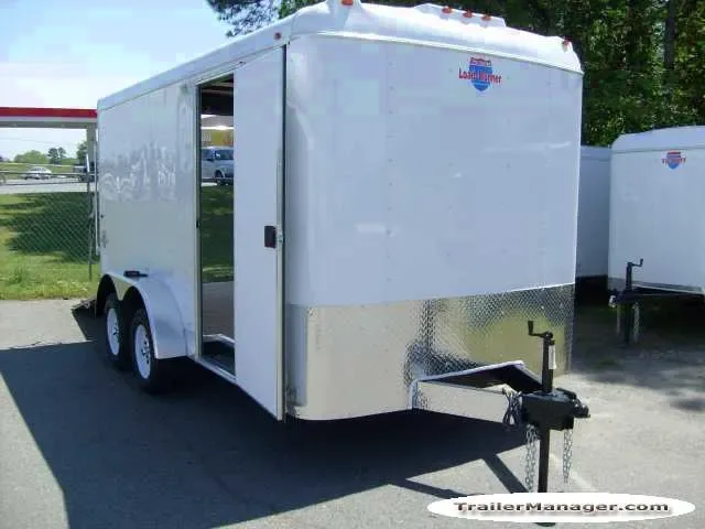 14FT Tandem Axle WHITE With Ramp-3500LB AXLES