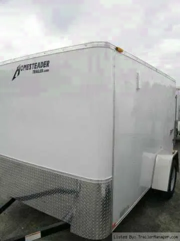 10FT WHITE FLAT FRONT CARGO TRAILER