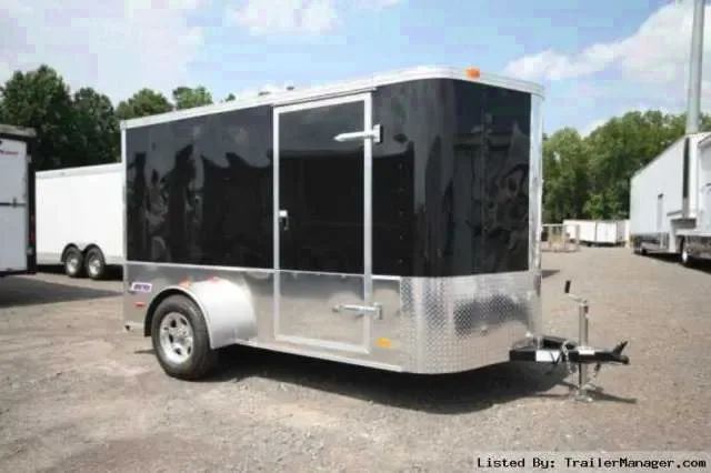 12FT WRAP AROUND DIAMOND PLATING CARGO TRAILER