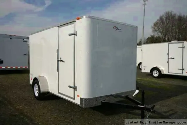 12FT  DOUBLE REAR DOOR CARGO TRAILER