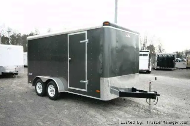 14FT TA CHARCOAL CARGO TRAILER