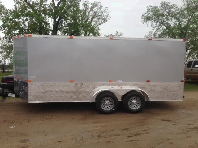 SILVER 16FT CARGO TRAILER W/FINISHED INTERIOR