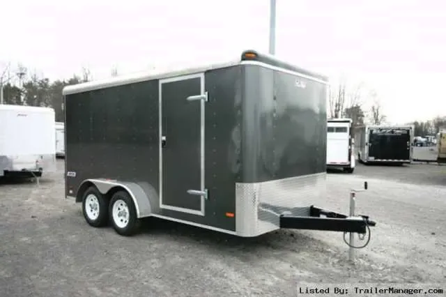 14FT TA CHARCOAL GREY CARGO TRAILER
