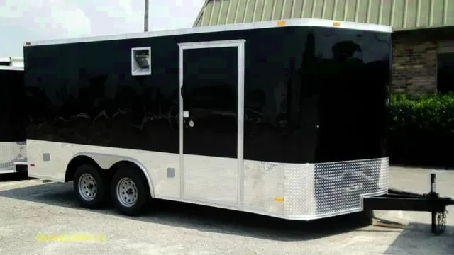 18ft Cargo Trailer w/Wrap Around Diamond Plating