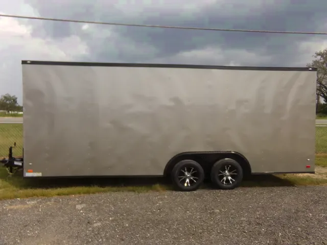 20FT PEWTER W/BLACK TRIM CARGO/CAR TRAILER