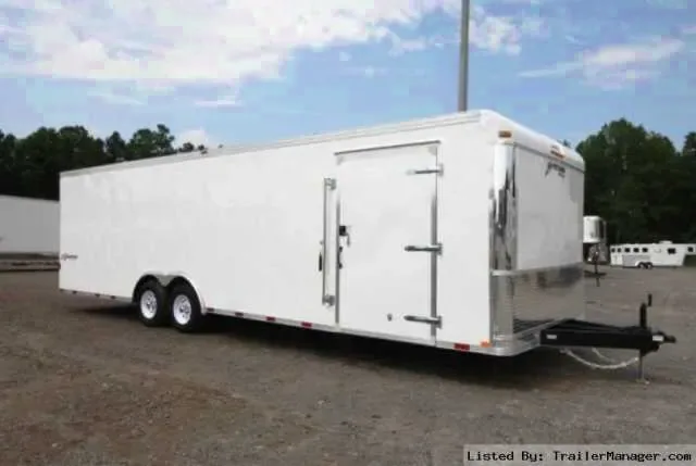 White 28ft Cargo Trailer w/White Ceiling