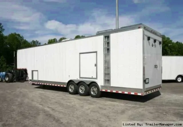 34FT GOOSENECK CAR HAULER WITH A/C-LOADED
