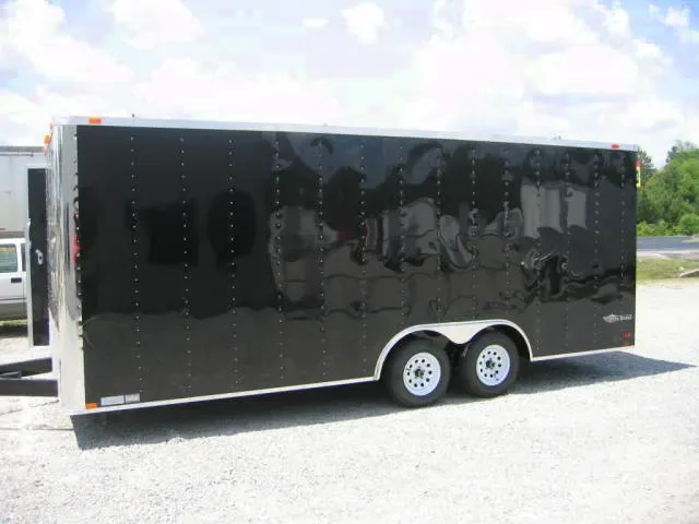 20 ft  Black Cargo Trailer w/Dome Light