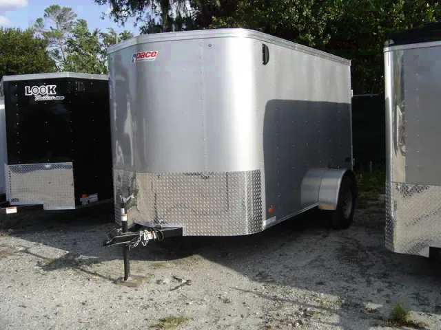 SILVER BUMPER PULL 10FT CARGO TRAILER