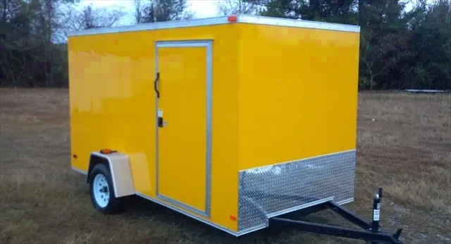 Yellow 12ft SA Cargo Trailer
