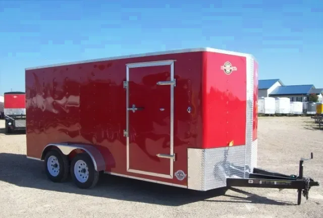 RED 16FT ENCLOSED CARGO TRAILER