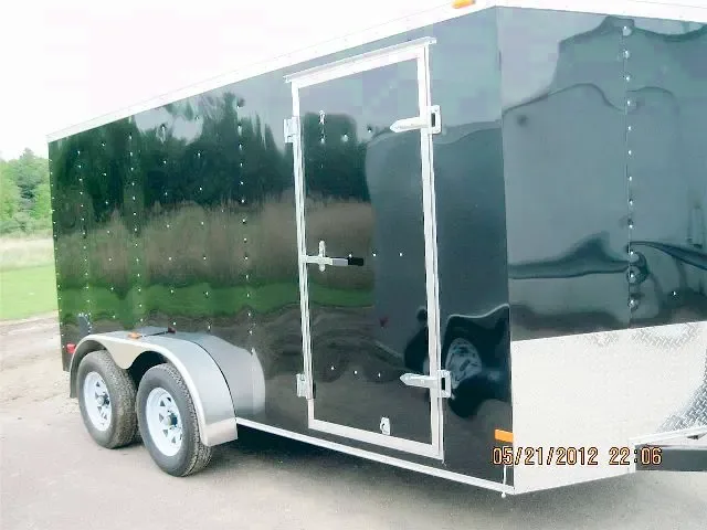 14ft  BLACK TANDEM AXLE WITH RAMP