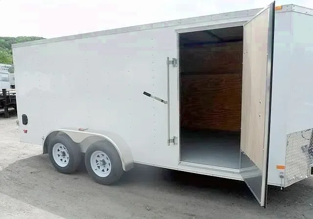 Cargo 16ft  V-Nose Double Rear Door-White