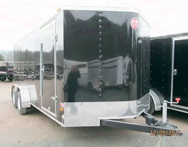 Cargo 16ft - Black V-Nose Cargo Trailer
