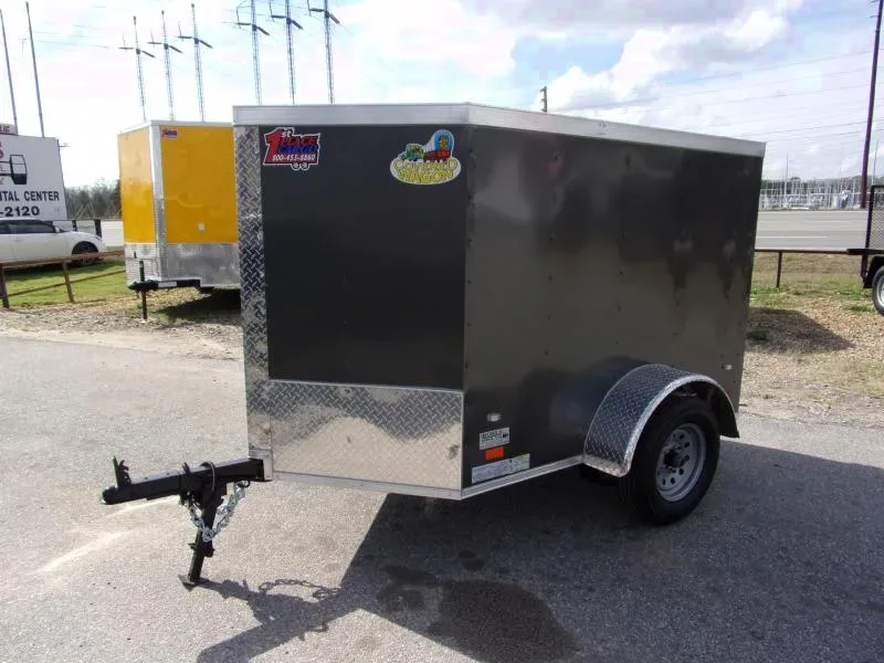 2025 Covered Wagon 4x6 Enclosed Cargo Trailer with Swing Door