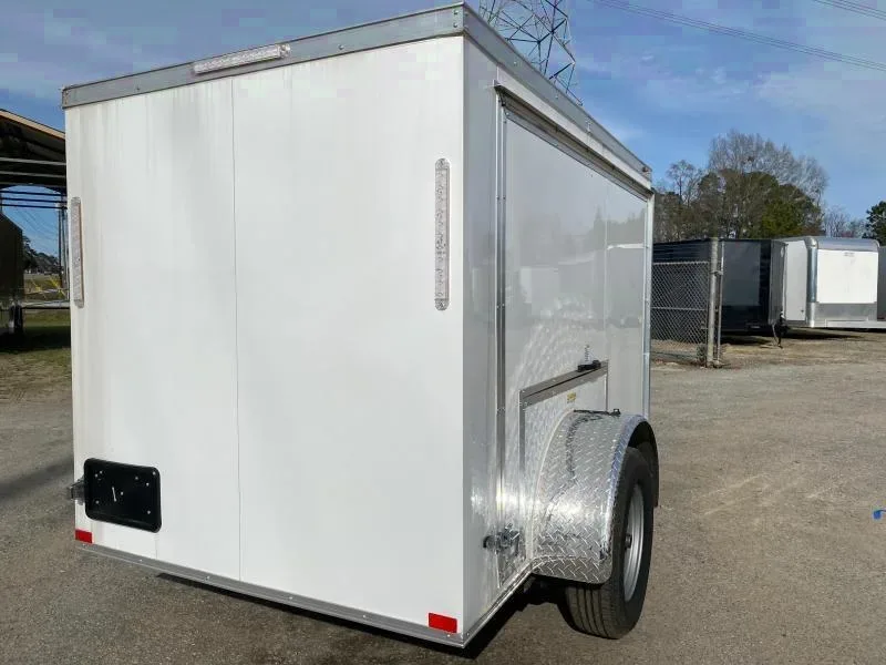 2025 Covered Wagon 5x8 Enclosed Cargo Trailer with Batwing Sides - Make Your Offer!