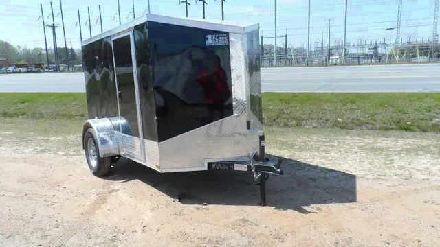 2025 Quality Cargo 5x8 Enclosed Trailer with Ramp Door – Black