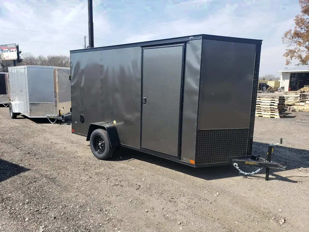 Enclosed 2027 Covered Wagon Trailers 6×12 Ramp door Gold Series
