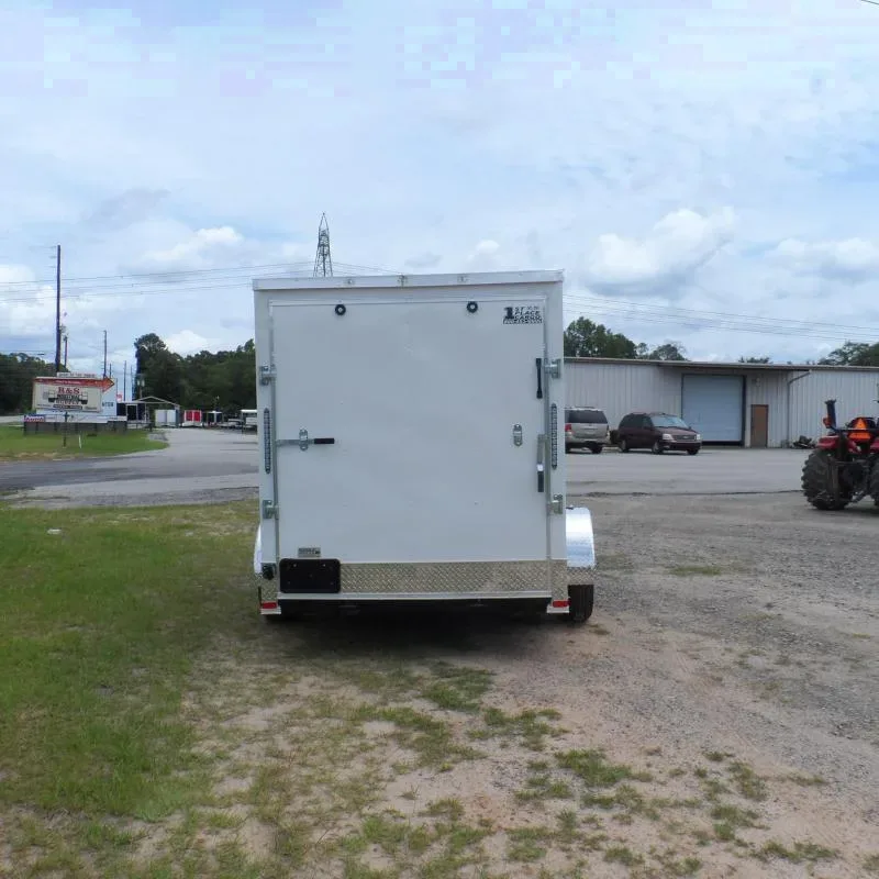 2025 Quality Cargo 6x10 Enclosed Trailer – White, Ramp Door
