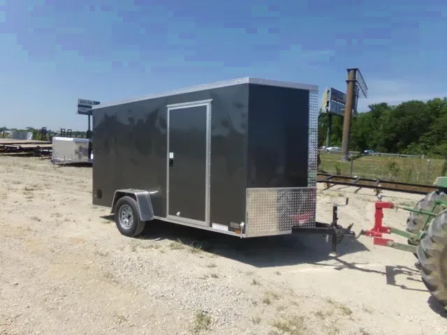 2025 Diamond Cargo 6x12 Black Enclosed Cargo Trailer
