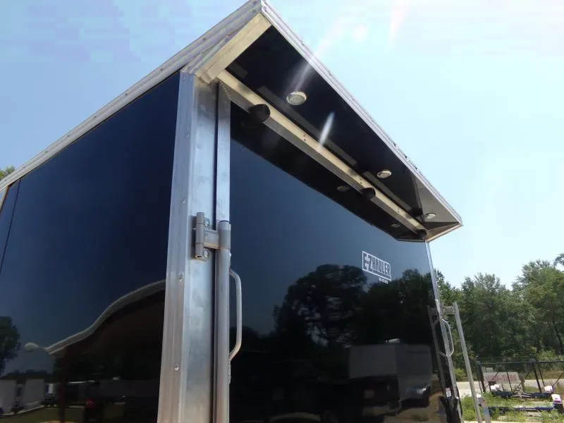 2025 EZ Hauler 7.5x16.5 Enclosed Cargo Trailer - Black, Tandem Axle