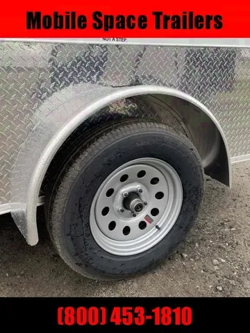 2025 Freedom 7x10 White MCP Motorcycle Cargo Trailer Available