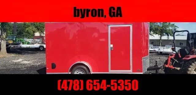 Exclusive Offer: 2025 Cargo United 7x12 Red Enclosed Cargo Trailer