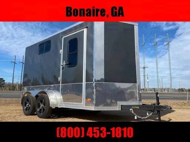 2025 Covered Wagon 7x12 Enclosed Motorcycle Cargo Trailer - Charcoal