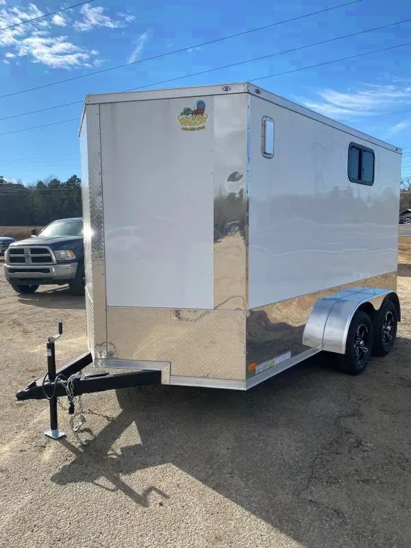 2025 Covered Wagon 7x12 Motorcycle Package Trailer - Make Offer