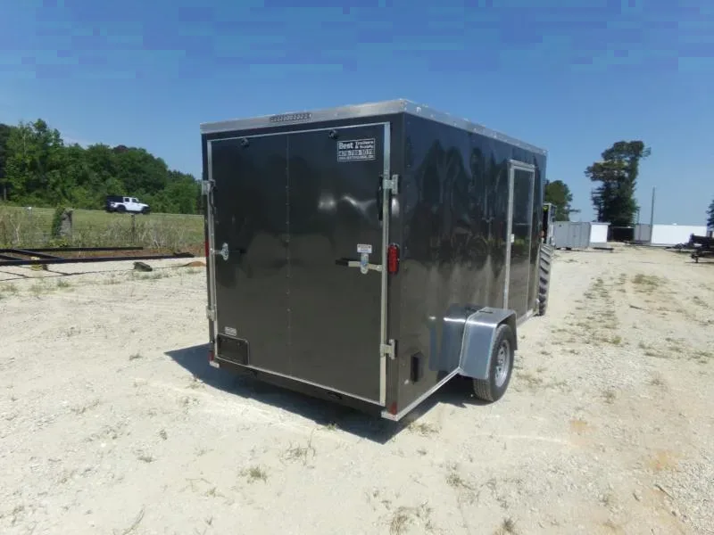2025 Diamond Cargo 7x12 Black Enclosed Cargo Trailer