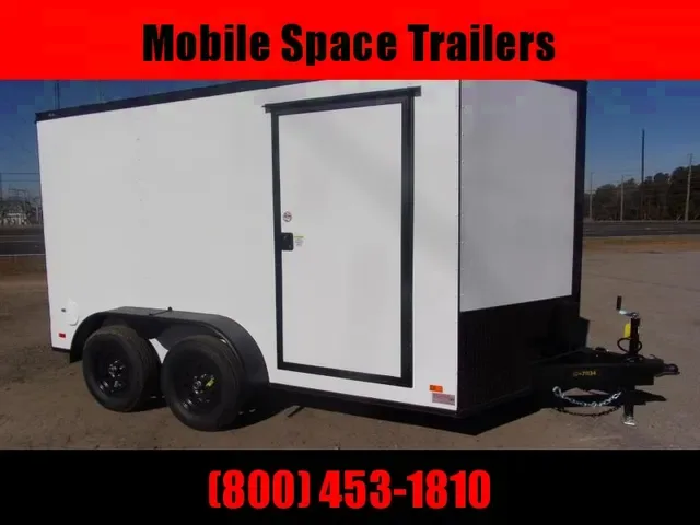 2025 Covered Wagon 7x12 White Enclosed Cargo Trailer – Bonaire, GA