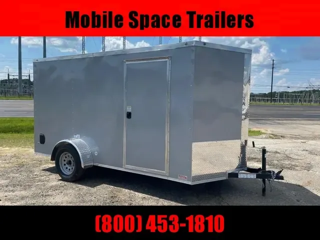 2025 NationCraft 6x12 Silver Enclosed Cargo Trailer
