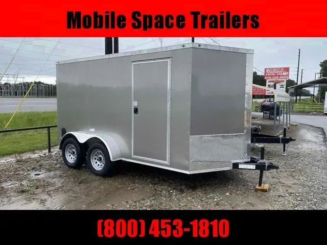 2025 NationCraft 7x12 Enclosed Cargo Trailer - Charcoal