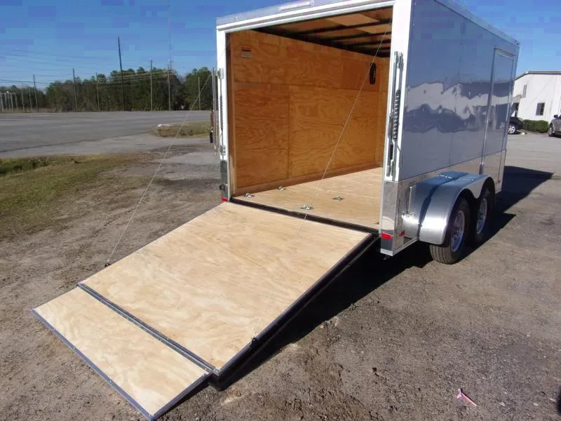2025 Covered Wagon 7x12 Enclosed Cargo Trailer with Ramp Door