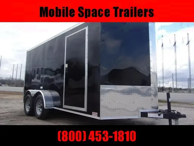2025 NationCraft 7x14 Tandem Axle Cargo Trailer with Ramp Door (Black) - Make Offer