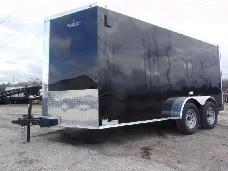 2025 NationCraft 7x14 Black Enclosed Cargo Trailer with Ramp Door - Offer Welcome!