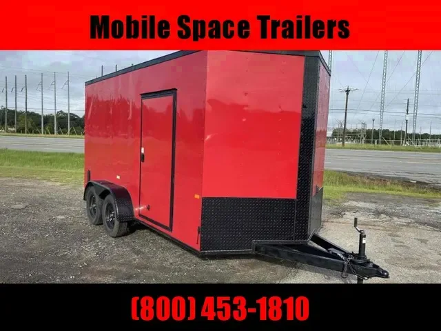 New 2025 Rock Solid Cargo 7x14 Blackout Enclosed Trailer - Tandem Axle