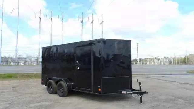 Compact 2025 Covered Wagon 7x14 Blackout Cargo Trailer with Ramp Door - Make Your Offer Today!