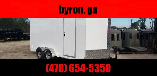 2025 Diamond Cargo 7x16 Enclosed Trailer - White