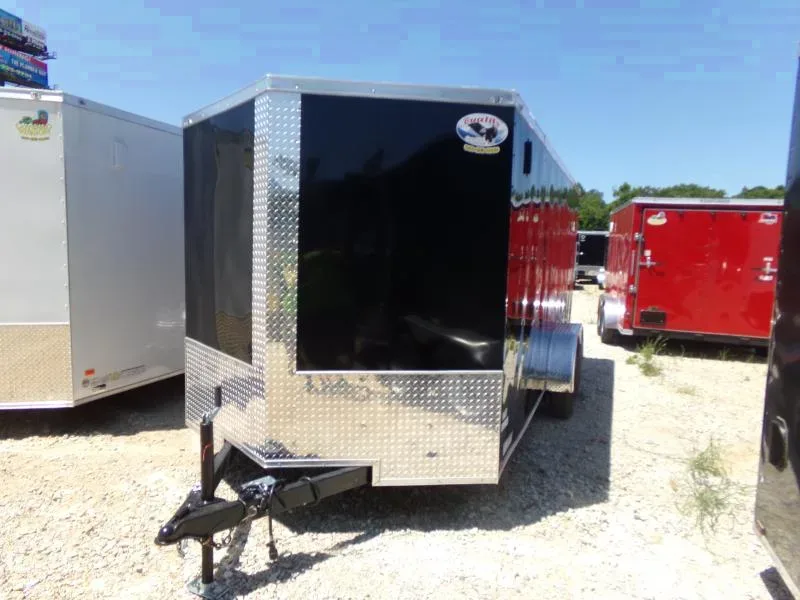 2025 Quality Cargo 7x16 White Cargo Trailer with Ramp Door - Bonaire, GA