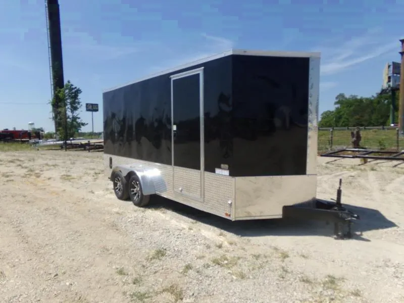 2025 Diamond Cargo 7x16 White Enclosed Cargo Trailer