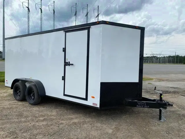 2025 Freedom 7x16 Blackout Cargo Trailer with Ramp Door