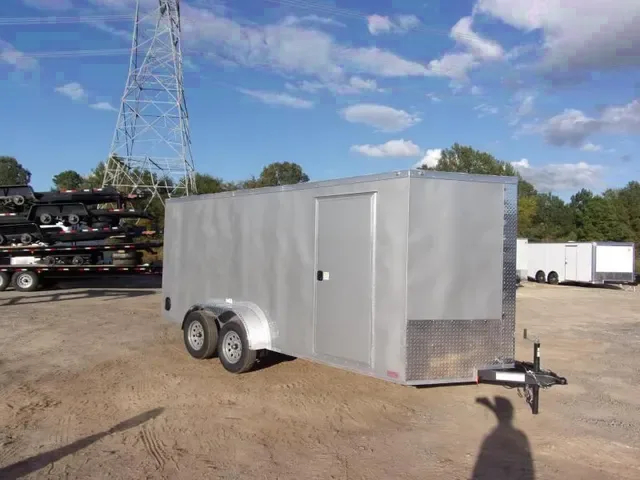 2025 NationCraft 7x16 Enclosed Cargo Trailer - Silver