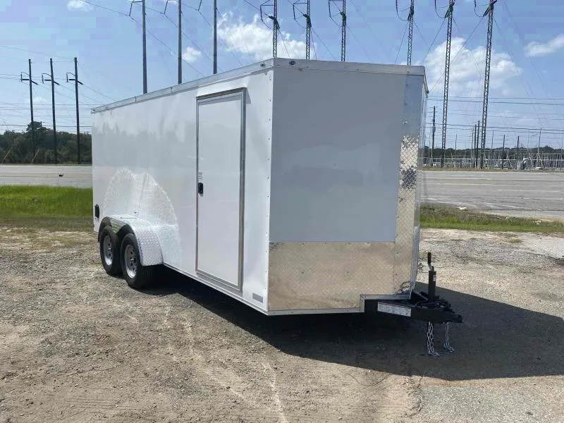 2025 NationCraft 7x16 White Enclosed Cargo Trailer - Bonaire, GA